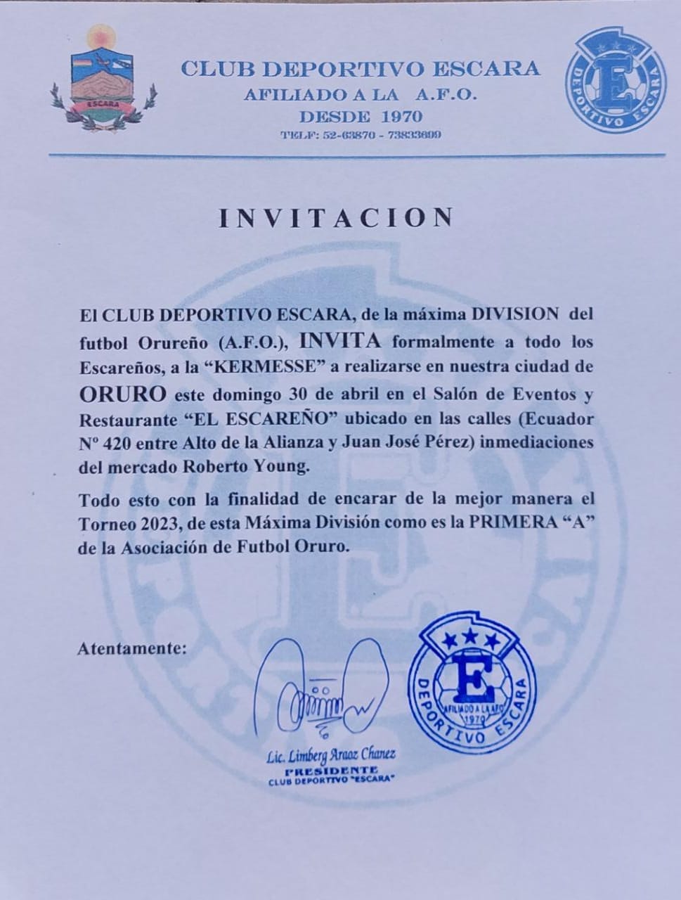 Invitación